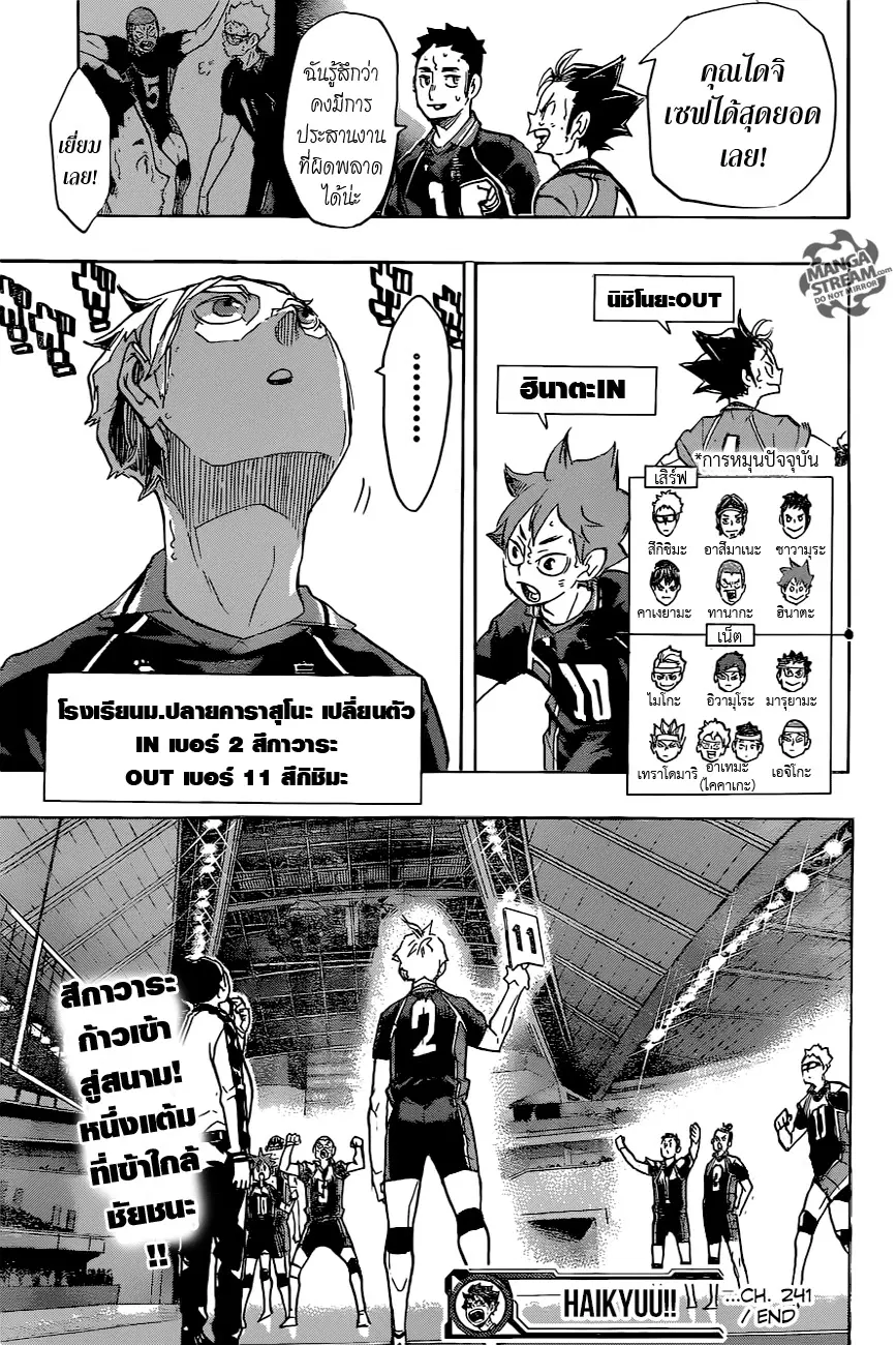 Haikyuu!! ตอนที่ 241 หน้า 20
