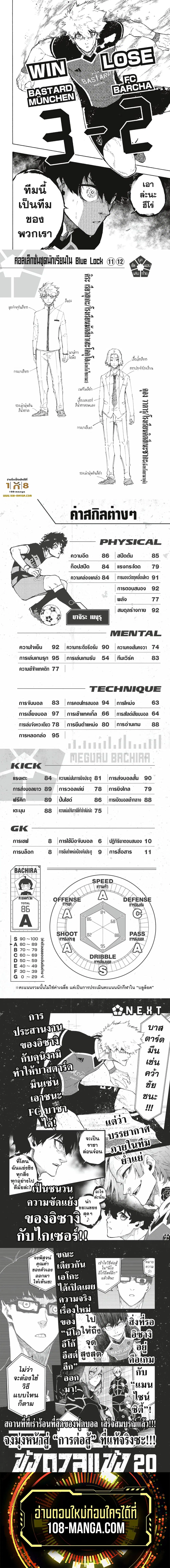Blue lock ตอนที่ 167 หน้า 4