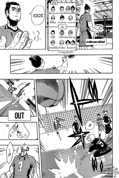 Haikyuu!! ตอนที่ 280 หน้า 9